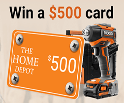 Win Home Depot Gift Card