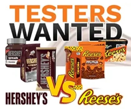 Hershey vs Reeses Testers