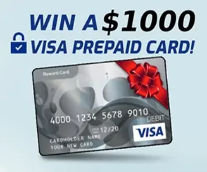 Win $1,000 Visa Prepaid